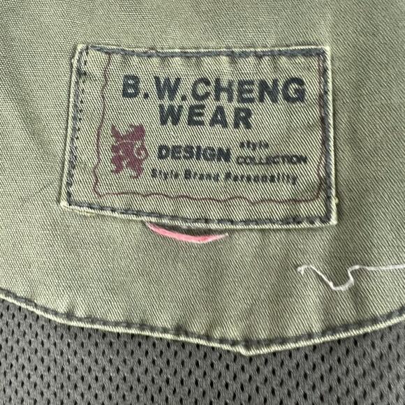 Vtg B.W.Cheng Wear Cargo Vest M/L Utility Multi Pocket Outdoor Fishing Hiking - Picture 3 of 11